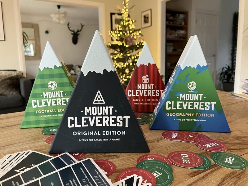Mount Cleverest Store ® Original Edition | True or False Trivia Game | Fun Adults & Kids Family Card Game | Stocking Stuffer | Travel Games | Party Games for Birthday | Gift for Boys and Girls - Image 2